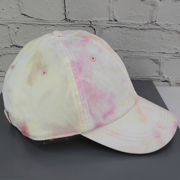 VICTORIA'S SECRET 'PINK' EMBROIDED LOGO TIE-DYE BALL CAP/ HAT ADJUSTABLE BACK - Picture 2 of 16